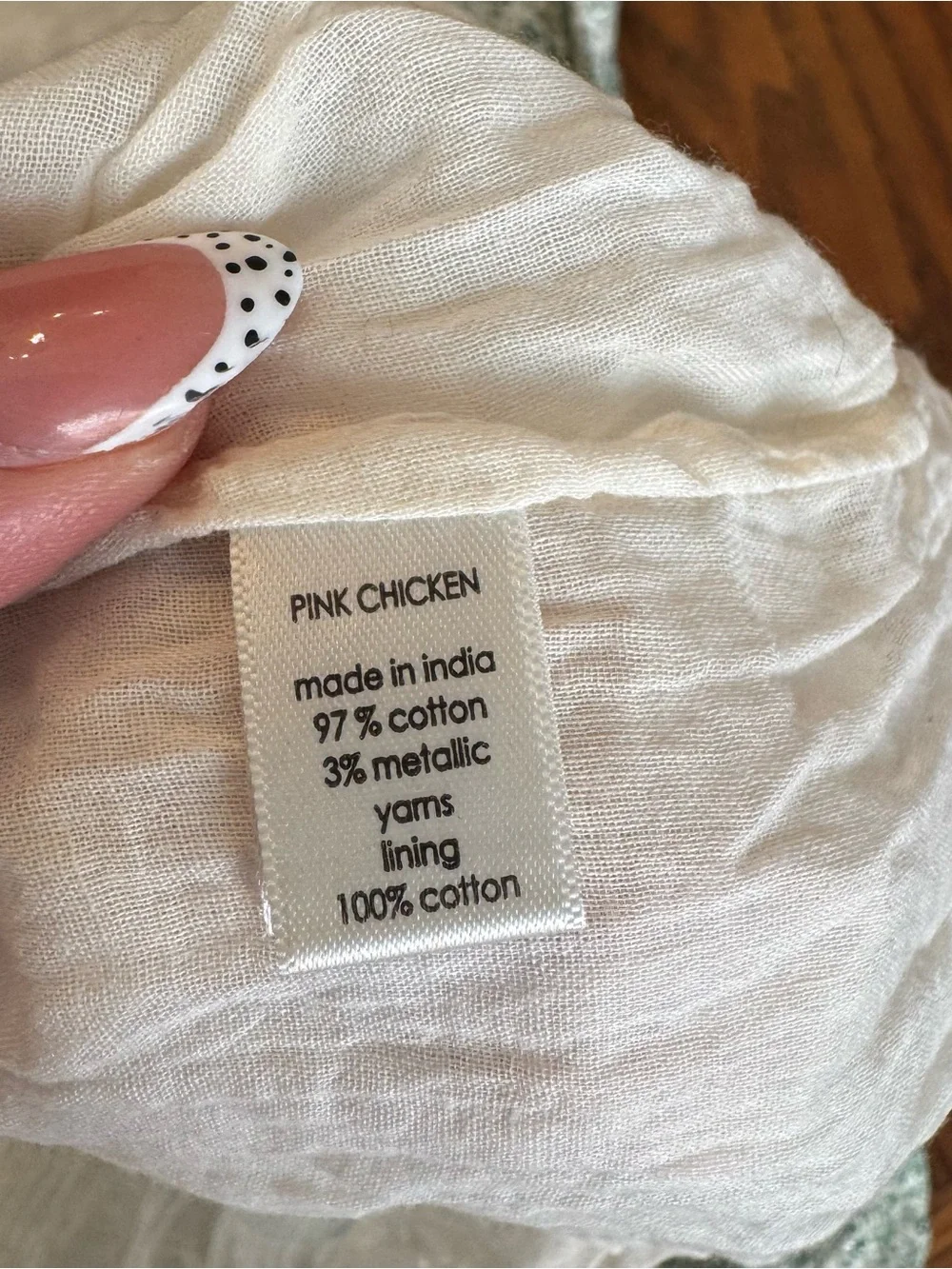Pink Chicken girls stevie dress - green mini ditsy Size 8